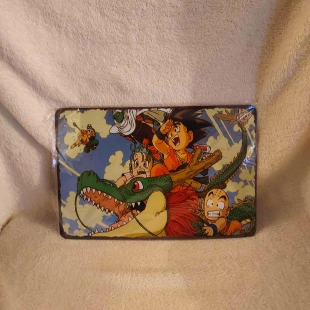 Dragon ball z tin sign